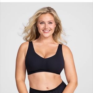 Honeylove Liftwear V-Neck Bra (Black, L)